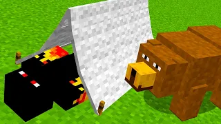 URSO ATACOU ATHOS NO ACAMPAMENTO DO MINECRAFT