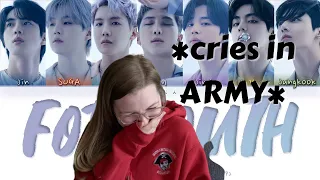 BTS "FOR YOUTH" REACTION (and yes, TEARS WERE SHED😭)