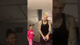 Machine Gun Kelly and his daughter cute moment