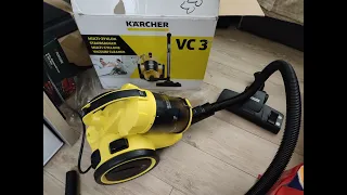 Karcher VC 3  Vacuum -  Unboxing & Testing #kärcher