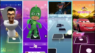 Skibidi Toilet 🆚PJ Masks 🆚 Huggy Wuggy 🆚 McQueen Coffin Dance Songs Tiles Hop