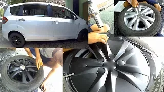 Cara Pasang Sticker Velg Mobil Ertiga / Wrapping Rims