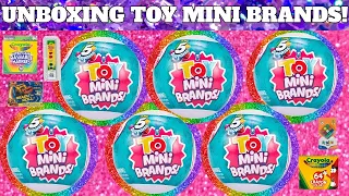 UNBOXING Toy Mini Brands Zuru 5 Surprise 6 Balls Blind Bag Opening!