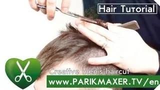 Creative men's haircut parikmaxer tv english version