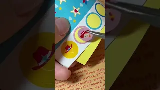 Mini Gashapon machine pink girl heart ❤️ #asmr #satisfying #sticker