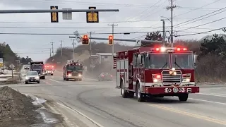 PRE-ARRIVAL: Full House Fire Response - Thomaston, ME