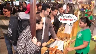 Shradha kapur & Varun Dhawan Surprise Shopping At AirPort Street Dancer Promotion