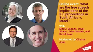 What are the free speech implications of the ICJ South Africa v. Israel case? | ARTICLE 19 Webinar