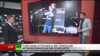 US rockers Bloodhound Gang ejected from Russia over flag stunt