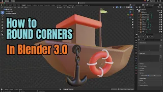 How to Make Round Corners in Blender 3.0 (Bevel Edges Beginner Tutorial)