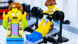 LEGO Gym Fail STOP MOTION LEGO City Gym Fail Bad Luck | LEGO City | By Billy Bricks