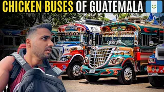 Riding on CHICKEN BUSES of GUATEMALA 🇬🇹 (Central America)