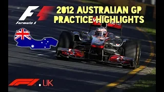 F1 2012  - Australian GP practice Highlights