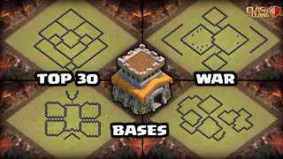 TOP 30 TH8 WAR BASE DESIGN +WITH LINK|2023|CLASH OF CLANS