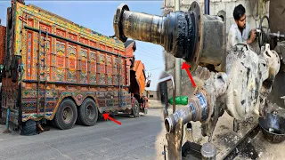 Amazing Process Of Repairing Truck Broken Rear Wheel Axle Housing || Complete Process