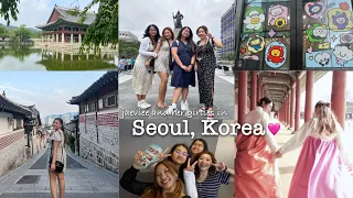 Korea With My Girlies 🩷 || Myeongdong, Apgujeong, Gyeongbokgung Palace, Bukchon Hanok Village
