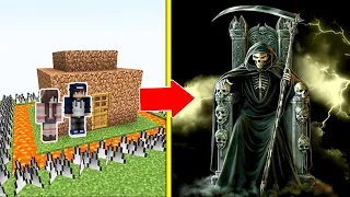 THẦN CHẾT Tấn Công Nhà Được Bảo Vệ Bởi bqThanh và Ốc Trong Minecraft