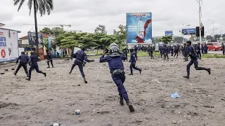 Élections en RDC : la police sur le site d'une manifestation interdite