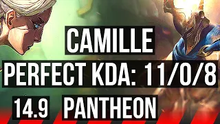 CAMILLE vs PANTHEON (TOP) | 11/0/8, Legendary | BR Master | 14.9