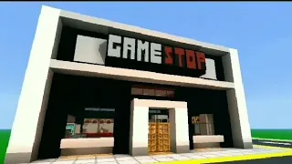 how to make a GameStop in minecraft |tutorial|city builds