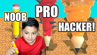 NOOB vs PRO vs HACKER en Pen Dig | Juegos Karim Juega