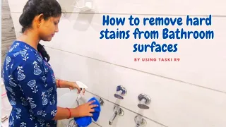 How to Deep clean Bathroom  by using Taski R9 #cleaningsolutions