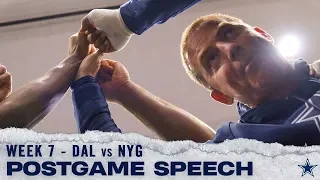 Jason Garrett's Week 9 Postgame Speech vs New York Giants | Dallas Cowboys 2019