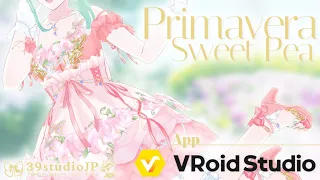 【VRoid】The Making of Primavera SweetPea Dress Set