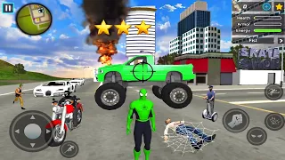 Spider Rope Hero Ninja Gangster Crime Vegas City - Android Gameplay #17