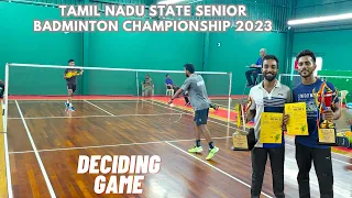 DECIDING GAME - FINAL || SRIVARSHAN vs ESHWAR || TN State Championship 2023 || Karur 2023