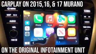 Apple Carplay / Android Auto WORKS on Nissan Murano 2015, 2016, 2017 models. NO NEW HARDWARE NEEDED!