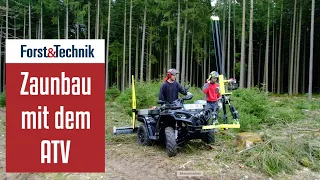 Zaunbau mit dem ATV