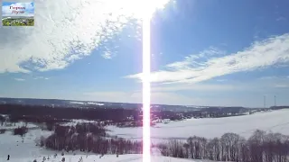 Вид на Лузу с северо востока с высоты птичьего полета