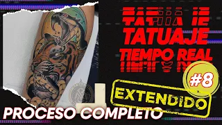 TATUANDO TIGRE NEOTRADICIONAL EN TIEMPO REAL