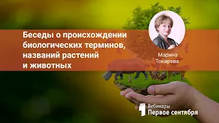 Беседы о происхождении биологических терминов, названий растений и животных