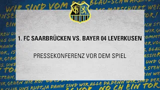 1. FC Saarbrücken - Bayer 04 Leverkusen - Pressekonferenz vor dem Spiel (DFB-Pokal Halbfinale 19/20)