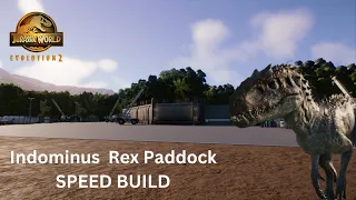 Indominus Rex Paddock recreation SPEED BUILD | Jurassic World Evolution 2