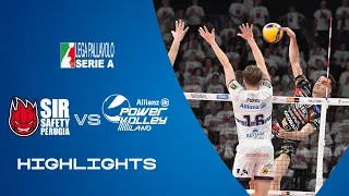 Perugia vs. Milano | Highlights | Superlega | Round 1 of the Semifinals