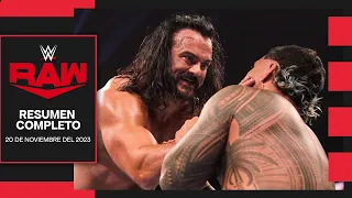 WWE RAW 20 Noviembre 2023 - Resumen Completo en Español