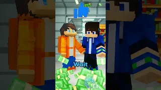 Rich Kid vs Poor Kid in Minecraft…