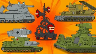 TOP BATTLES OF MONSTERS Cartoons about tanks