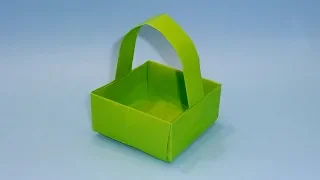 How To Make Easy Paper Basket | DIY Origami Basket (Paper Craft Ideas)