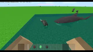 Survivalcraft 2 Megalodon Vs Rhinoceros.