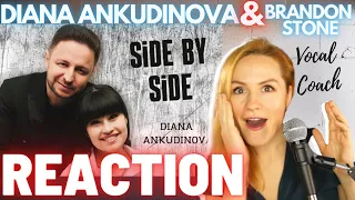 Diana Ankudinova & Brandon Stone - Side By Side (Official music video) | REACTION by Vocal Coach