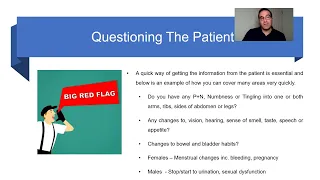 Lower back pain - Red and Yellow Flags - Section 2