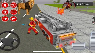 Real Fire Truck Driving Simulator Fire Fighting - Tampa Fire Department Truck - Android Gameplay