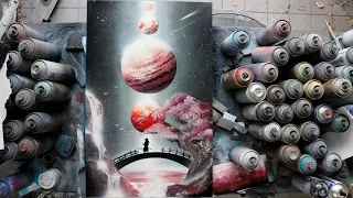 Blood Solar SAMURAI - SPRAY PAINT ART - by Skech