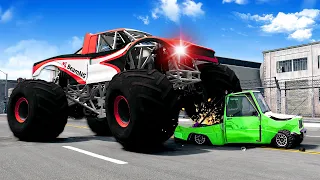 ESCAPE THE MONSTER TRUCK! (BeamNG)