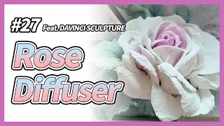 [ENG]SculpturePainting Rose flower 스컬프쳐 페인팅 장미 만들기 PastelCraft LeeMijun Tutorial How to make