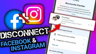 How to Disconnect Facebook From Instagram 2024 | Facebook Ko Instagram Se Disconnect Kaise Kare
